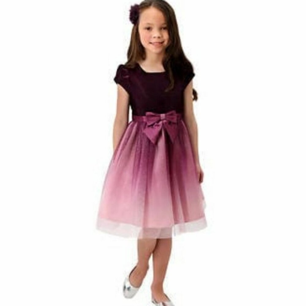Girls' Jona Michelle Party Holiday Dress, Purple 7